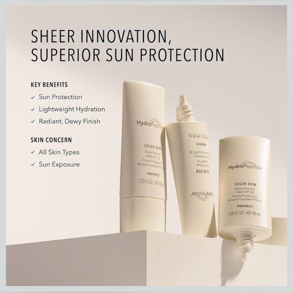 HydroPeptide Solar Dew Sheer Mineral Melt SPF30 - 1.35 Oz - Picture 2 of 10